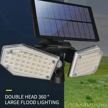 1 Упаковка настенного светильника с солнечным датчиком Наружный солнечный свет Уличный светильник на солнечных батареях IP65 Водонепроницаемый защитный ночник для украшения сада
