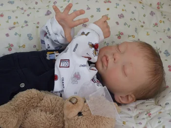 20-дюймовый комплект куклы-Реборн Alexa Newborn Sleeping Doll Незаконченные неокрашенные детали куклы Bebe Reborn Kit