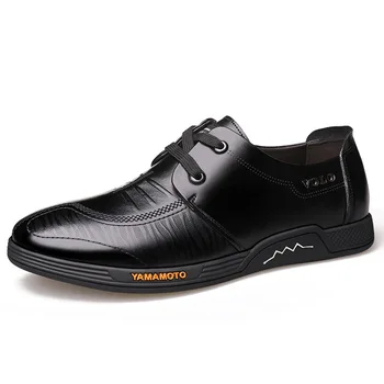 2021 Новые Мужские деловые модельные туфли Из натуральной кожи, Английские Модные Повседневные Оксфорды, Классические Мужские Кожаные модельные туфли, Лоферы