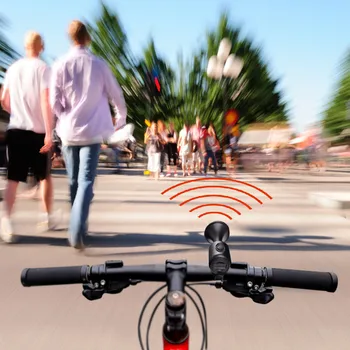 2022 новый 1шт велосипедный звонок 120 дб велосипедный электронный гудок безопасности велосипеда электрический звонок IPX4 водонепроницаемый велосипедный сигнал тревоги кольцо