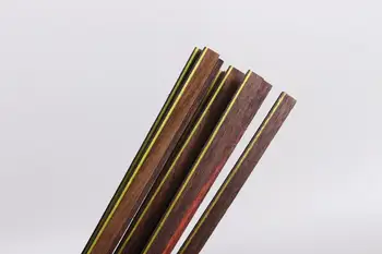 25 полосок переплета Luthier Purfling Инкрустация МАРКЕТРИ 840x6x1,5 мм Массив дерева # 162