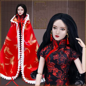 28 см Оригинальная китайская кукла Qipao 22 сустава Подвижное тело Коллекция BJD для детей на День рождения Рождественский подарок