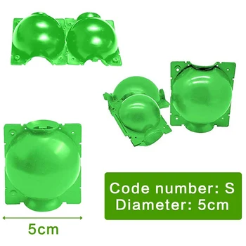 5 Штук шарикового устройства для размножения и укоренения растений-Многоразовая коробка для прививки растений (S, зеленая)