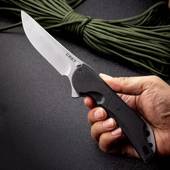 CRKT 5401 Тактические Складные Наружные Карманные Ножи EDC Survival Охотничий Складной Нож Острые Режущие Инструменты D2 Satin Blade Flipper Knife
