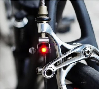 dhl или FedEx 500шт новые велосипедные стоп-сигналы светодиодные задние фонари Сигнальная лампа безопасности Подходит для V-образного дискового тормоза