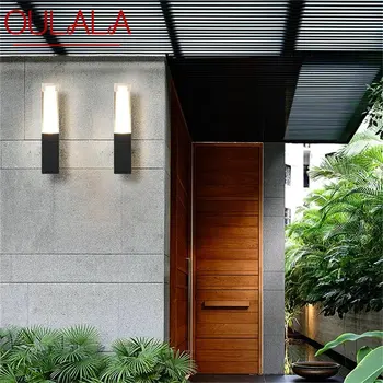 OULALA Наружный светильник-бра Водонепроницаемый IP65 светодиодный Современный настенный светильник Креативный декоративный для патио, сада, крыльца, балкона