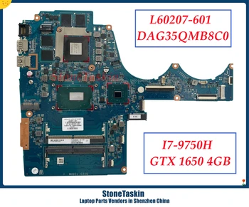 StoneTaskin L60207-601 Для HP Pavilion 15-BC Материнская плата ноутбука MB DAG35QMB8C0 I7-9750H GTX1650 4 ГБ DDR4 Материнская Плата 100% Протестирована
