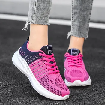 Tenis Feminino 2023 Новая Летняя Корейская сетчатая удобная Женская обувь, дышащие Полые кроссовки для занятий спортом, Повседневная женская обувь на плоской подошве