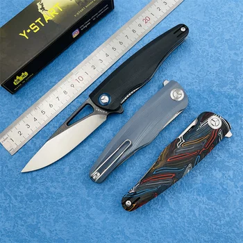 Y-START LK5031 Открытый складной нож D2 стальной Складной нож G10 Ручка высокой твердости защитный острый нож Инструмент для кемпинга