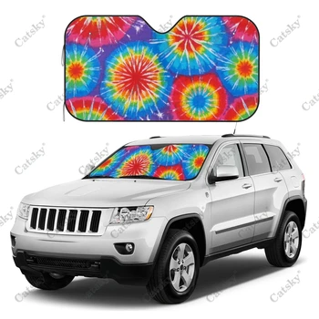 Автомобильный солнцезащитный козырек Rainbow Cloud, оформление автомобильных аксессуаров на заказ, цветное лобовое стекло, автомобильный солнцезащитный козырек для влюбленных, подарок для мамы