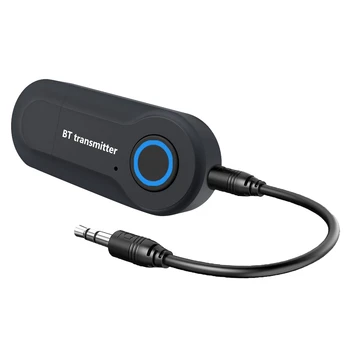 Адаптер Bluetooth 5.0 Беспроводной аудио передатчик Bluetooth Приемник для ПК/ телевизора/ автомобиля 3,5 мм AUX Music RX Sender Adaptador