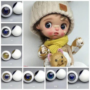 Аксессуары для кукол 10 мм qbaby OB11 1/12 1/8 bjd кукла с подвижными стеклянными глазами eyeball eyesball MM01