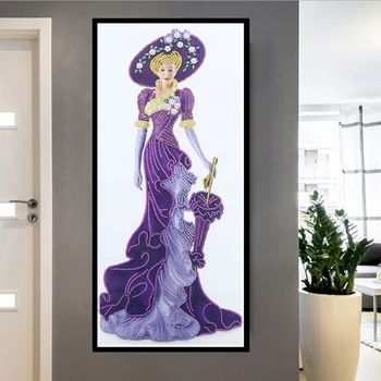 Алмазная картина Lady Princess 5D, вышивка крестиком, Частичная дрель, алмаз особой формы для домашнего декора стен, 10 моделей, сделай сам, 30 X 60 см