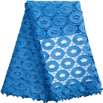 Африканская шнуровая кружевная ткань с блестками 2023 Высококачественная Нигерийская гипюровая кружевная ткань для вечерних платьев для женщин F3281