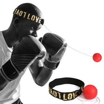 Боксерский набор для тренировки рук и глаз MMA Sanda Boxer Speed с шаровой головкой для тренировки мышц рук и глаз в тренажерном зале, Муай Тай, Реакция, домашнее оборудование для фитнеса