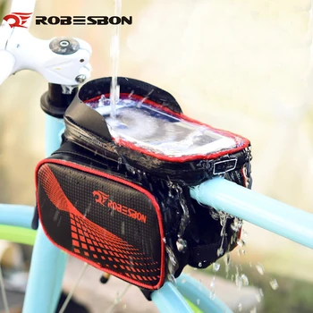 Велосипед Держатель сумки для мобильного телефона для iphone с сенсорным экраном диагональю 6,2 дюйма, передняя головка, Верхняя трубка, водонепроницаемое велосипедное хранилище