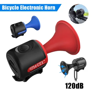 Велосипедный электронный звуковой сигнал, Громкое Предупреждающее кольцо безопасности, водонепроницаемый звонок на батарейках, велосипедные аксессуары для шоссейного горного велосипеда