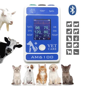 Ветеринарные многопараметрические портативные ветеринарные мониторы жизненно важных показателей артериального давления для домашних животных
