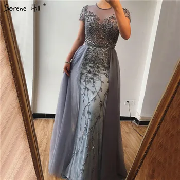 Вечернее платье Serene Hill Dubai Crystal С коротким рукавом Дизайн 2023 Роскошное Сексуальное Вечернее платье Русалки CLA60960