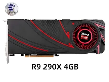 Видеокарта Colorfire R9 290X 4GB Видеокарты AMD Radeon R9 290X 4GB Видеокарты GPU Плата Настольного компьютера Игровая карта PUBG Видеокарта