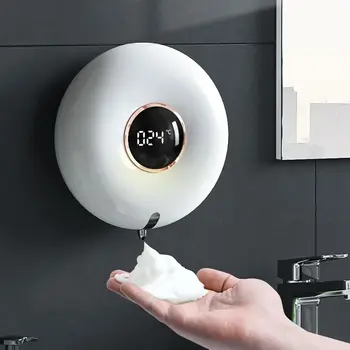Датчик движения флакон с пеной, лосьон, шампунь, машина для мытья рук, пена для чистки рук, автоматический дозатор мыла, светодиодный дисплей