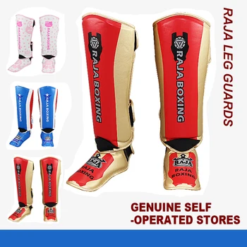 Детские боксерские щитки RAJA для ног, утолщающие Тренировочный профессиональный протектор для борьбы с Санда