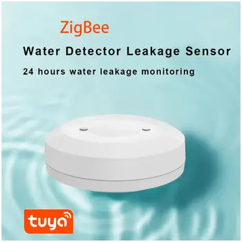 Длительный срок службы батареи, датчик утечки Tuya, приложение для удаленного мониторинга, датчик наводнения Smart Life, система домашней безопасности, датчик погружения в воду.