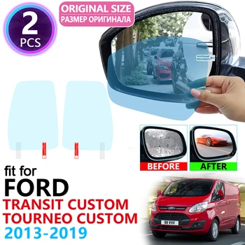 для Ford Transit Custom Tourneo Custom 2013 ~ 2019 Полное Покрытие Зеркала Заднего Вида Противотуманная Непромокаемая Пленка Автомобильные Аксессуары