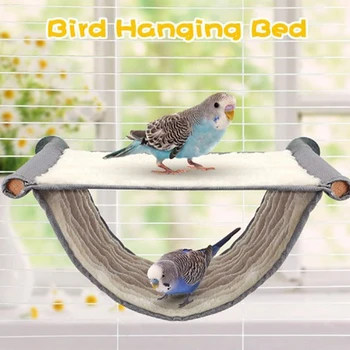 Домашнее Животное Подвесной Гамак Теплое Гнездо Кровать Съемный Моющийся Попугай Птичья Клетка Насест Для Попугая Хомячок Аксессуары Для Дома