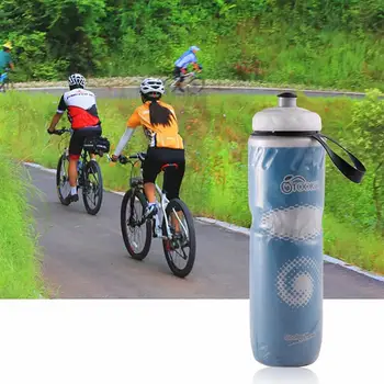 Изолированный аксессуар Бутылка для воды с широким горлышком Уличная бутылка для езды на велосипеде 710 мл Спортивная чашка для активного отдыха бутылка для воды спорт