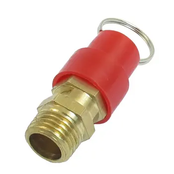 Клапан сброса давления 1/4 Zoll PT клапан сжатия воздуха красный + золотой