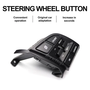 Кнопка круиз-контроля на рулевом колесе, переключатель Bluetooth, кнопка дистанционного управления, кнопка регулировки громкости для Hyundai Tucson IX35 2015- 2019 1.6 T/ 2.0