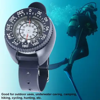 Компас для дайвинга Водонепроницаемые наручные часы в стиле светящихся водных видов спорта Навигационный инструмент для дайвинга