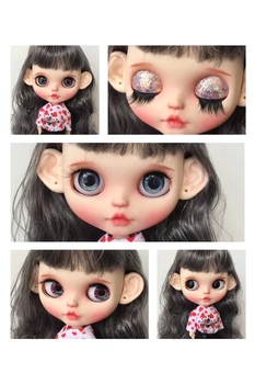 кукла на заказ DIY joint body blyth кукла для девочек с темно-седыми волосами 2019 4