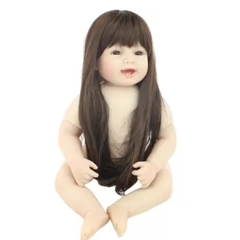 Кукла Реборн, 22-дюймовая имитация куклы-девочки, обнаженная детская одежда, может быть свободно соединена с куклой Реборн