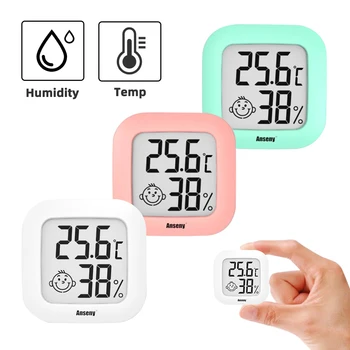 Мини-термометр, Гигрометр в помещении, Электронный ЖК-цифровой инструмент для измерения температуры, измеритель влажности, домашний датчик, Метеостанция