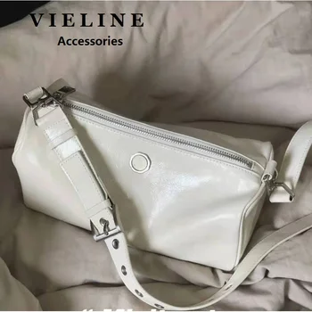 Модная женская сумка-подушка VIELINE из натуральной кожи, сумка для подмышек, сумка через плечо, сумка для палочек для подмышек, Бостонская сумка