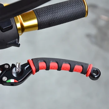 Мягкая противоскользящая прочная тормозная ручка Силиконовый рукав Защитный чехол для мотоцикла, велосипеда Защитные аксессуары для руля