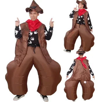 Надувной костюм Fats Cowboys с батарейным питанием Для тематической вечеринки, реквизит Для шоу, вечерние Представления, надувная игрушка