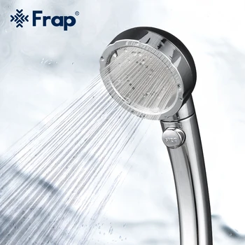 Насадка для душа Frap с кнопкой регулировки подачи воды, Водосберегающий тропический душ высокого давления, Аксессуары для ванной комнаты