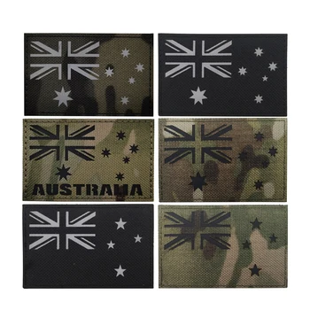 Нашивка с вышивкой значка с национальным флагом Австралии, нарукавная повязка, нашивки для упаковки шляпы Patriot Tactical Morale, аксессуары