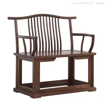 Новое китайское североамериканское кресло мастера Дзен из черного ореха, Мастерское кресло, круглое кресло из цельного дерева, дзен-кресло для медитации под старым вязом