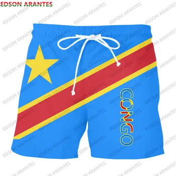 Новые мужские шорты с флагом Заира, летние пляжные шорты с принтом карты Африканского ДР Конго, шорты для бега в спортивном зале унисекс, прямая поставка на заказ