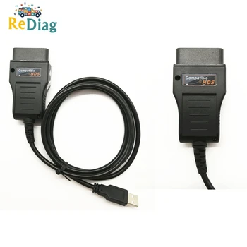 Новый USB-кабель HDS для Honda OBD2, диагностический кабель с многоязычным кабелем Auto OBD2 HDS, бесплатная доставка