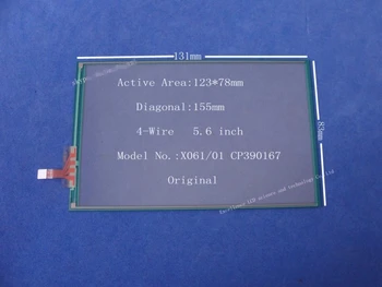 Новый Оригинальный 5,6-дюймовый 4-проводной сенсорный экран X061/01 CP390167 для LTD056EVF ЖК-дисплей для Fujitsu