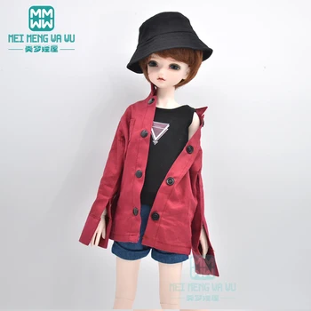 Одежда для куклы BJD подходит на 40-45 см 1/4 MSD MK MYOU модное пальто-рубашка, джинсовые шорты, жилет