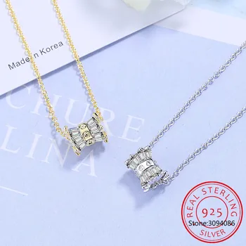 Ожерелье из бусин с натуральным муассанитом, прошедшее алмазный тест, Серебряная свадебная вечеринка S925, женские ювелирные изделия