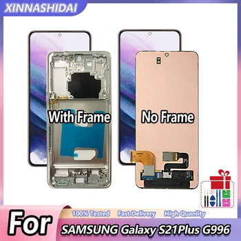 Оригинальный AMOLED Для SAMSUNG Galaxy S21 Plus 5G G966F G9960 G996B ЖК-дисплей С Сенсорным Экраном Фронтальная Замена С Рамкой