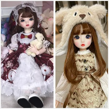 пластиковая кукла-девочка 30 см, ручная роспись лица, кукла в подарок