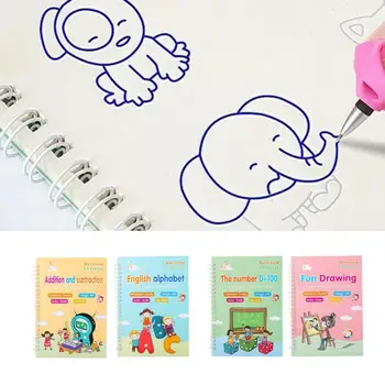 Полезная тетрадь для рисования рукописный ввод Многоразовая многоцветная тетрадь для занятий английским языком для детей